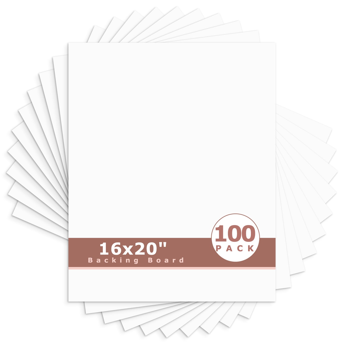 White Backing Board-Pack of 100 16x20