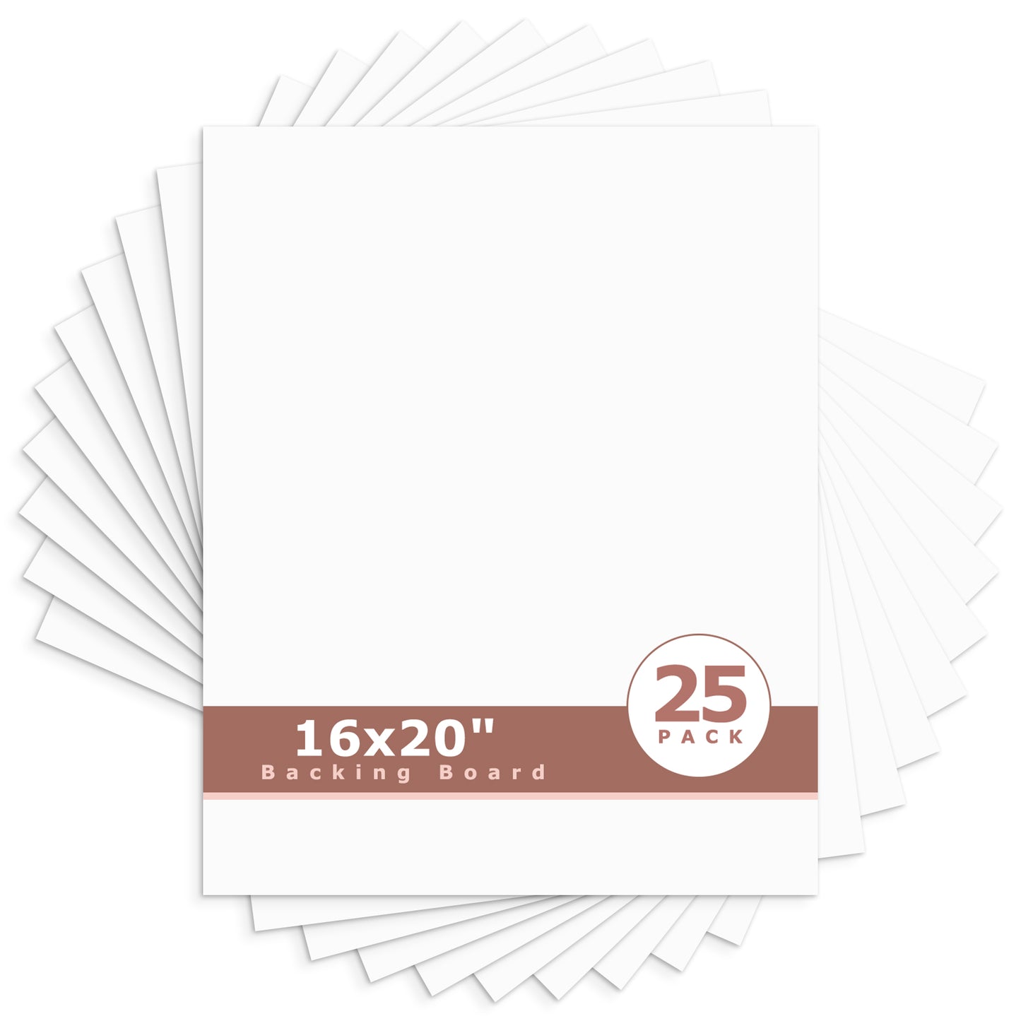 White Backing Board-Pack of 25 16x20