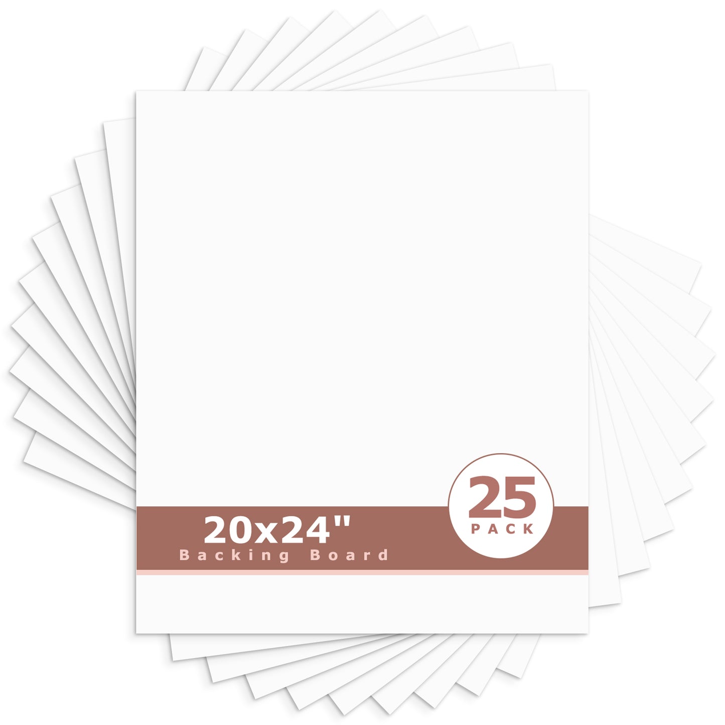 White Backing Board-Pack of 25 20x24