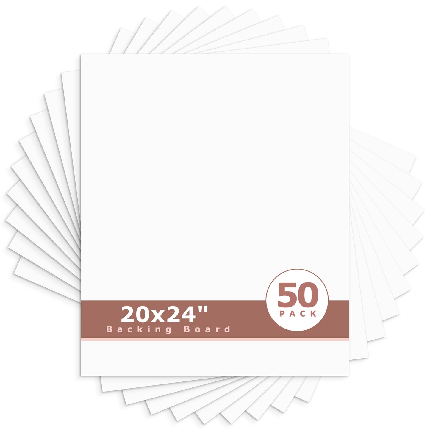 White Backing Board-Pack of 50 20x24