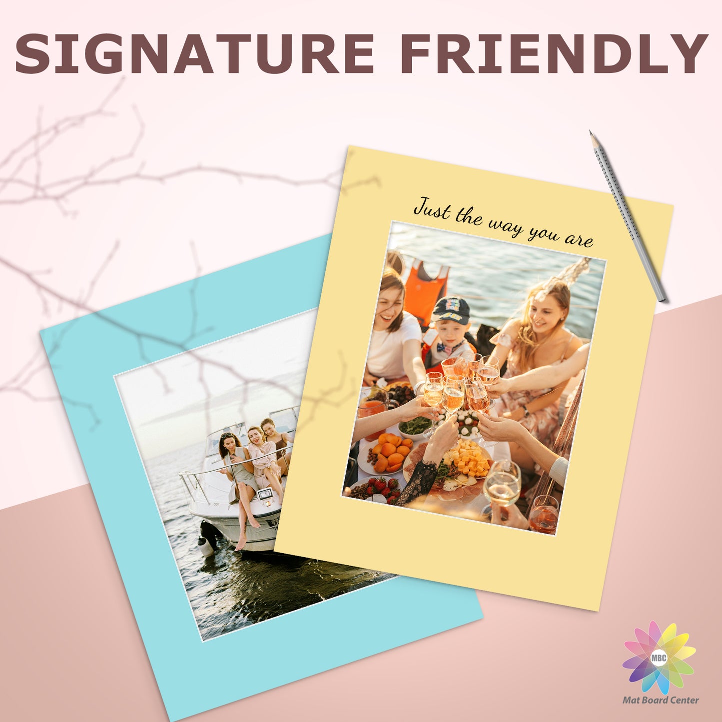 25 Pack 16x20 Whitecore Economy Pre-Cut Mix Color Mat for 11x14 Photo