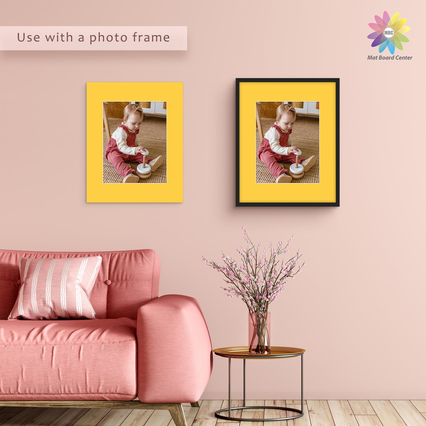 25 Pack 16x20 Whitecore Economy Pre-Cut Mix Color Mat for 11x14 Photo