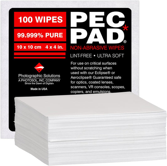 4x4 Inches PEC-PAD Lint-Free Wipes Non-Abrasive Ultra Soft Cloth For Cleaning (100 Sheets/Pack)