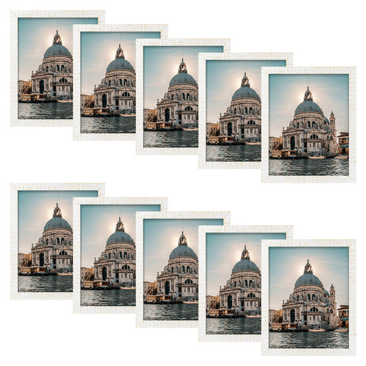 Clearance 11x14 Wood Frame With Plexiglass (10 Pcs Per Box) Rustic White