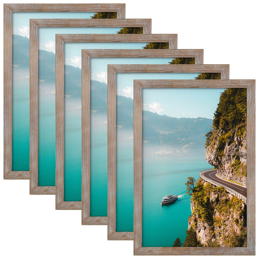 Clearance 16x24 Poster Frame with Plexiglass Rustic Grey (6 Pcs Per Box)