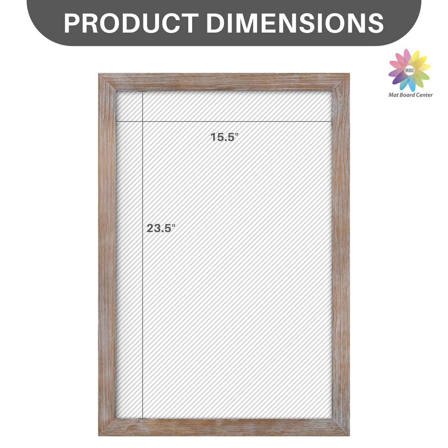 Clearance 16x24 Poster Frame with Plexiglass Rustic Grey (6 Pcs Per Box)