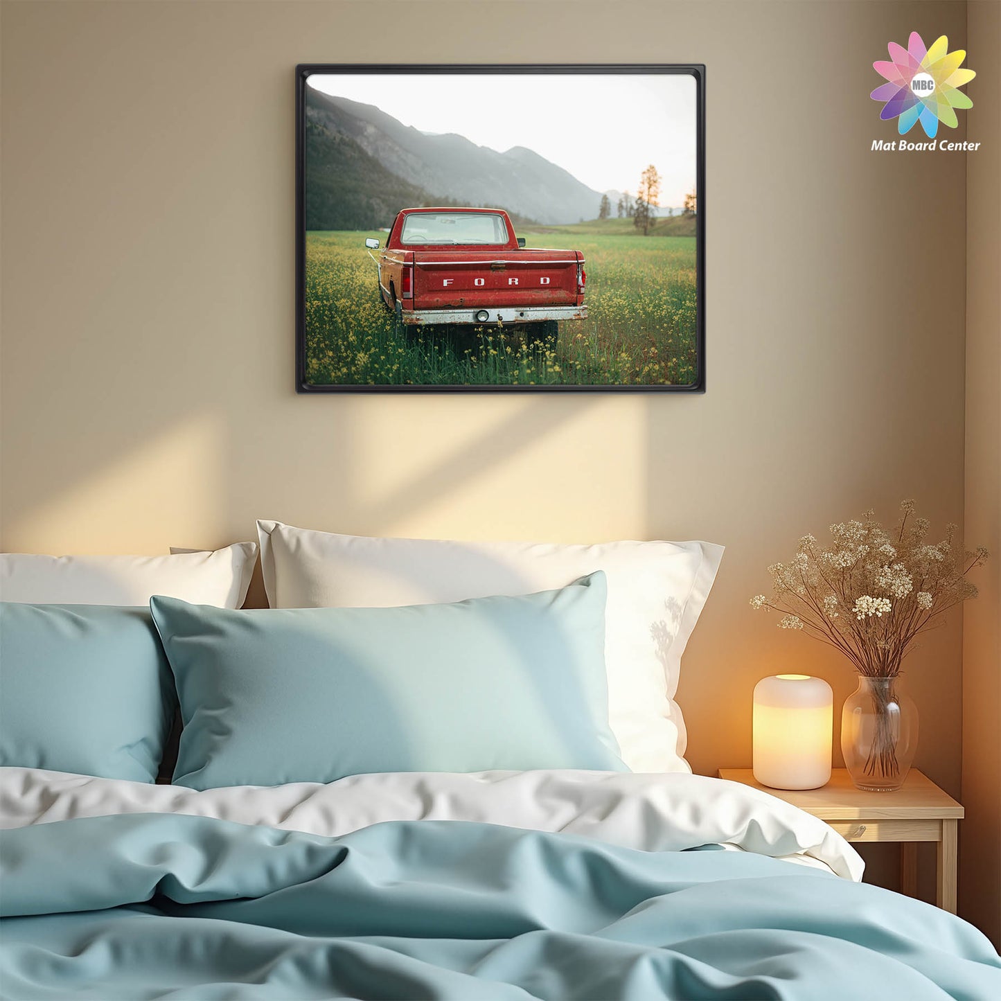 Clearance Rounded Corner 16x20 Wood Frame For 11x14 Photos With White Mat and Real Glass Black (6 Pcs Per Box)