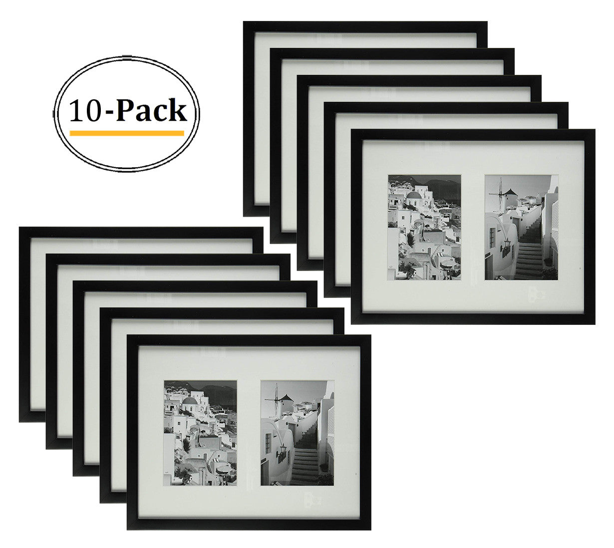 11x14 Collage Picture Frame for Two 5x7 Picture (10 Pcs per Box)