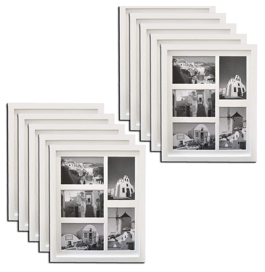 Clearance 11x14 Collage Picture Frames for Five 4x6 Pictures Wood Frame(10 Pcs per Box) White