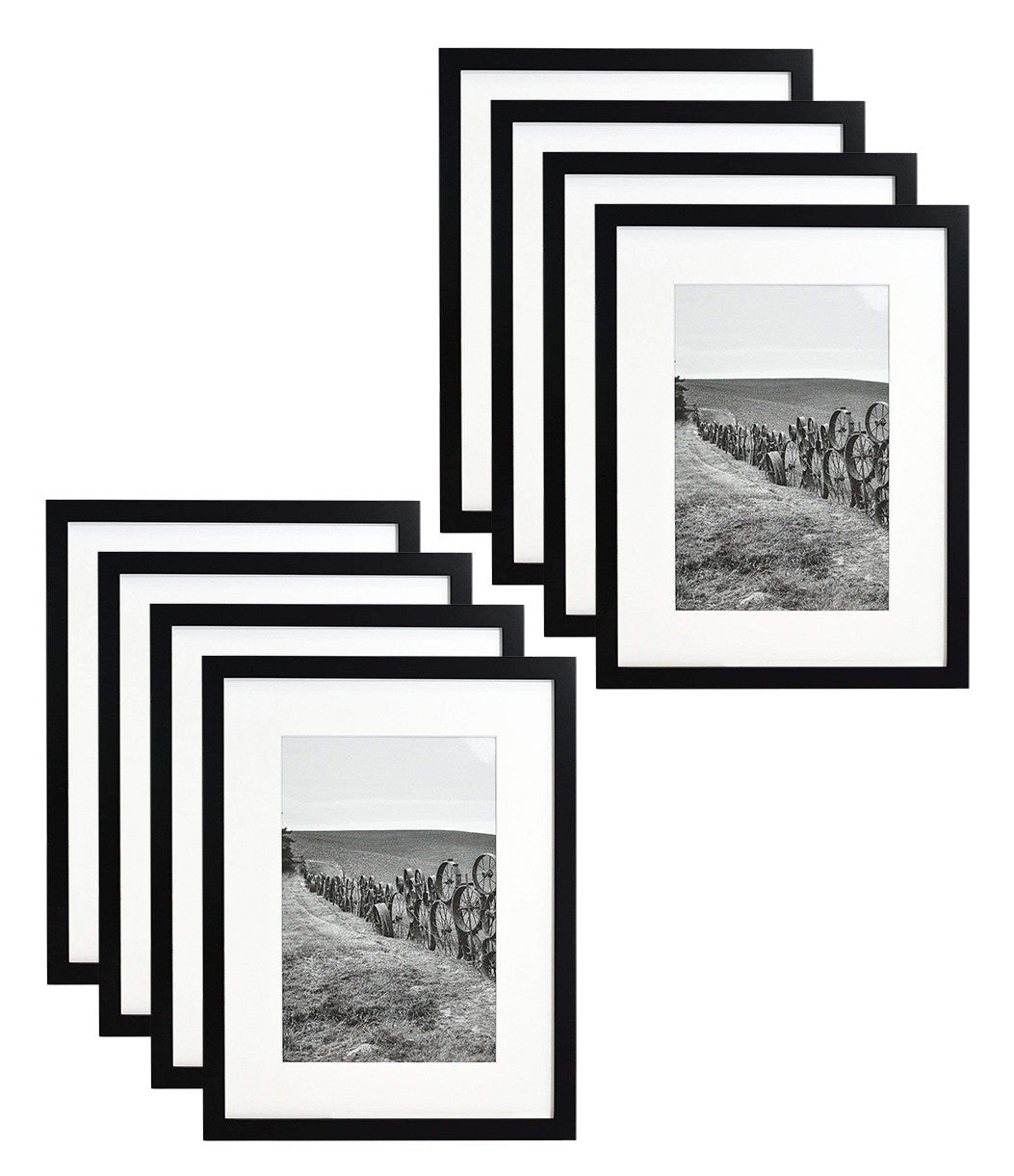 12x16 Wood Frame for 8x12 Picture (8 Pcs per Box) Black