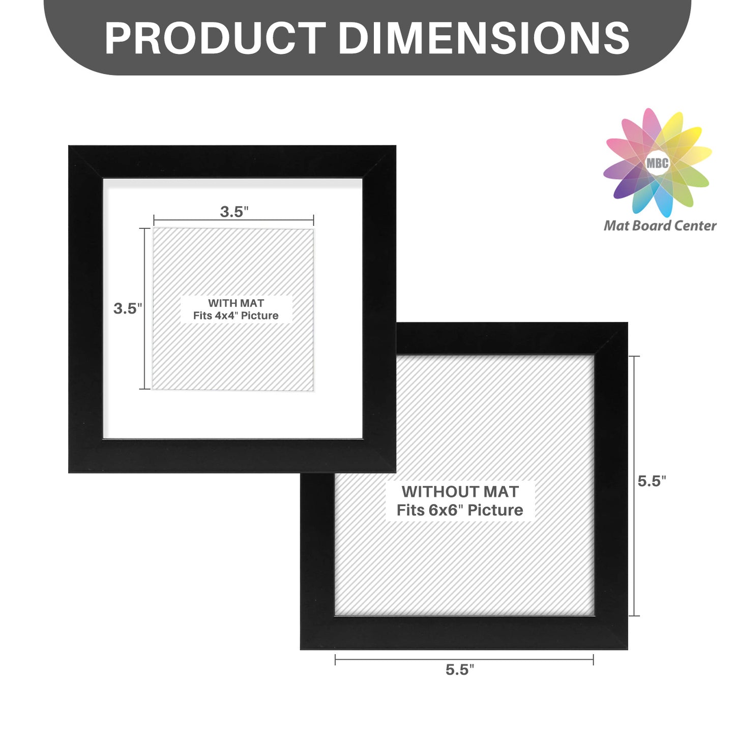 6x6 Wood Frame for 4x4 Picture