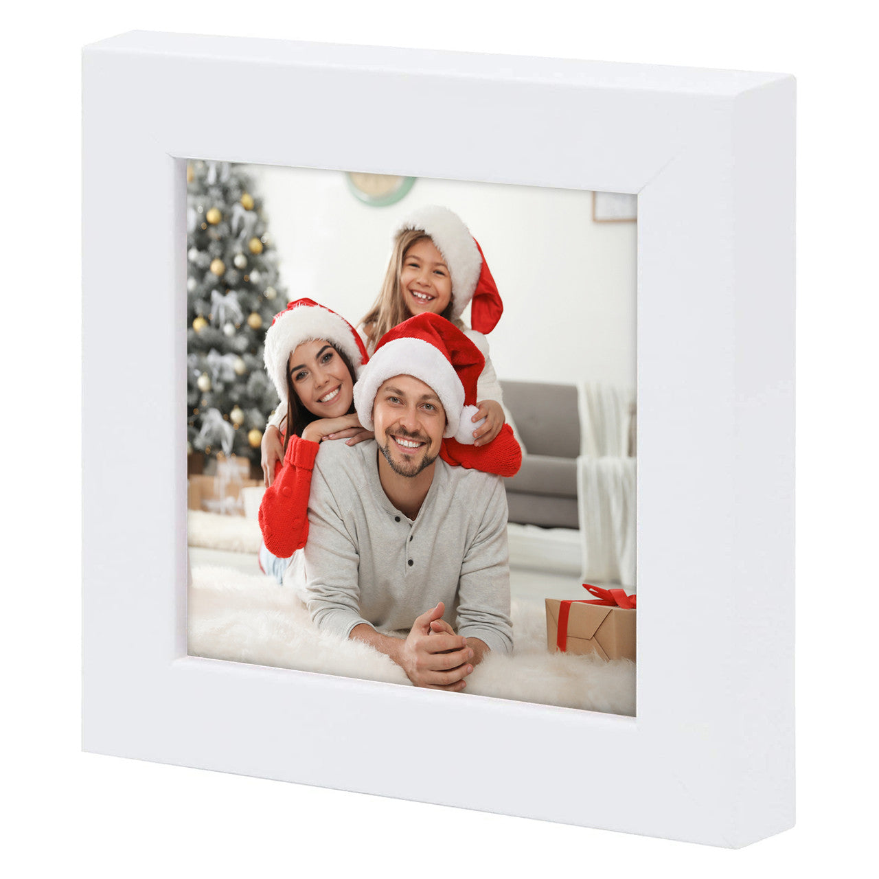 4X4 Wood Frames, Square Frames with Tempered Glass (9 Pcs per Box)