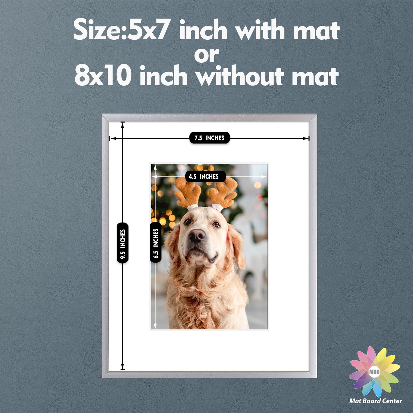 8x10 Aluminum Frame for 5x7 Picture (12 Pcs per Box)