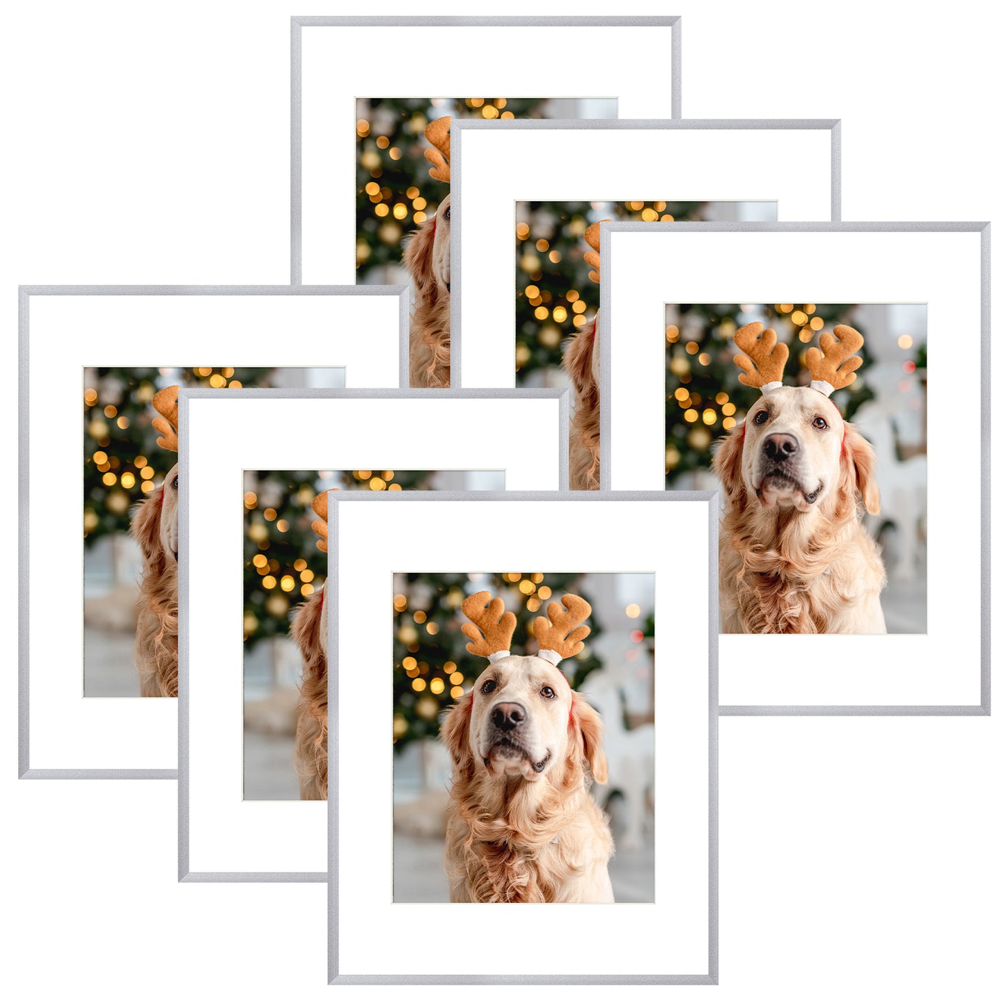 11x14 Aluminum Frame for 8x10 Picture (6 Pcs per Box) Silver