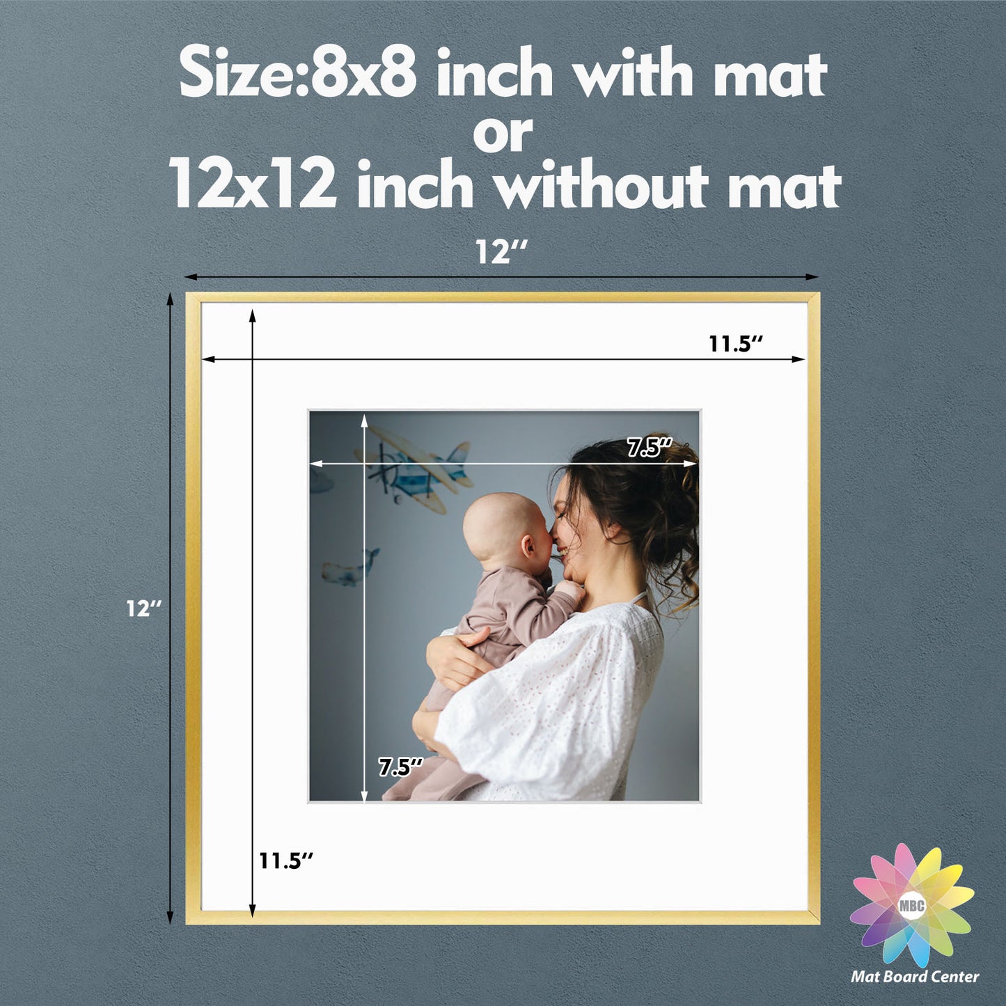 12x12 Aluminum Frame for 8x8 Picture (12 Pcs per Box)