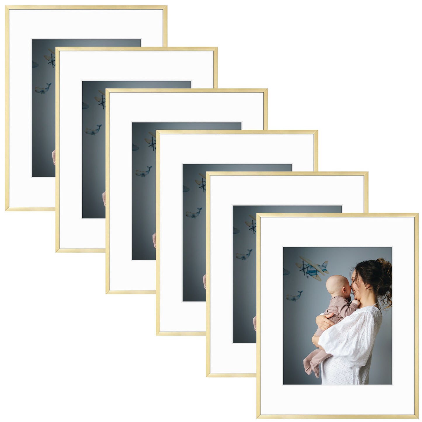 11x14 Aluminum Frame for 8x10 Picture (6 Pcs per Box)