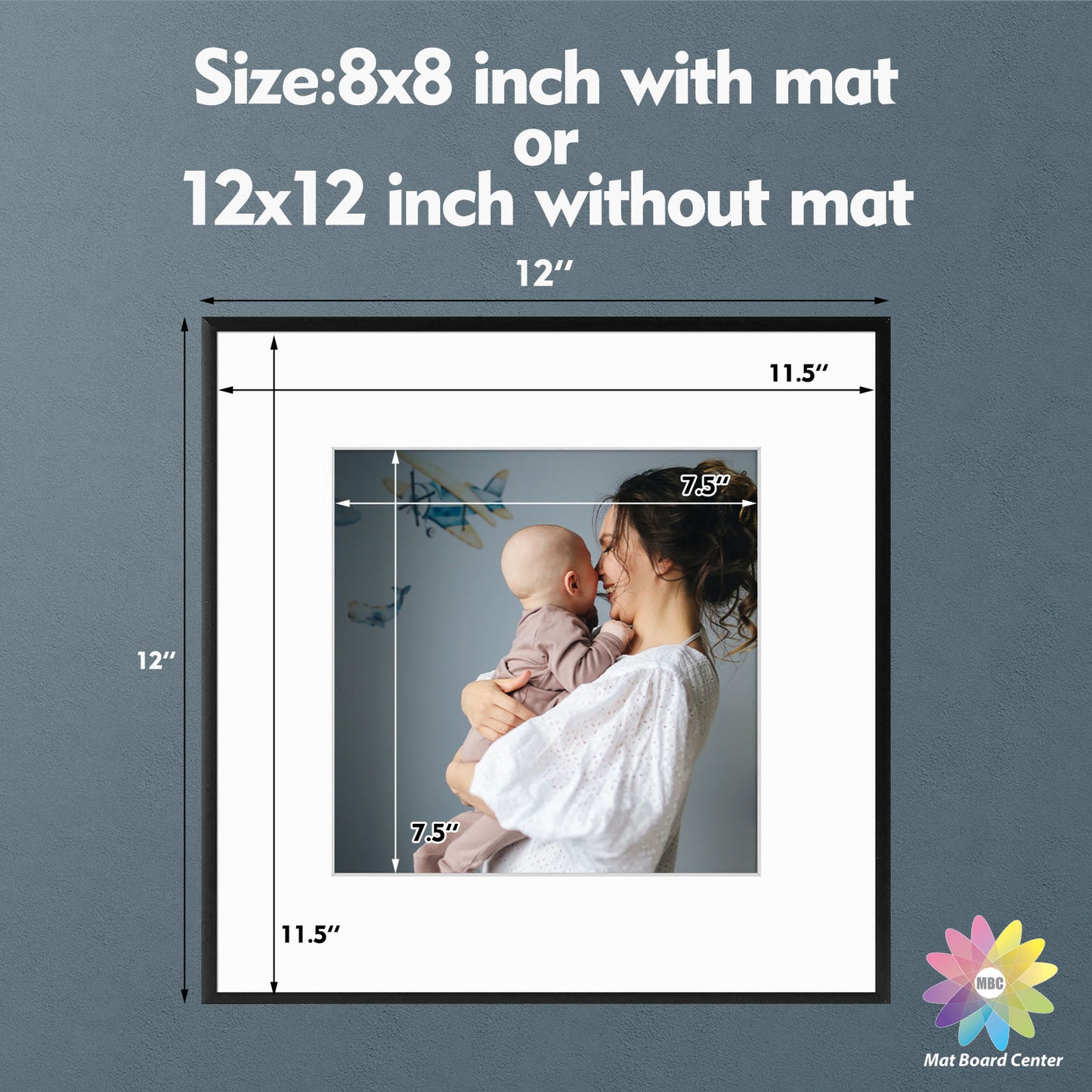 12x12 Aluminum Frame for 8x8 Picture (12 Pcs per Box)