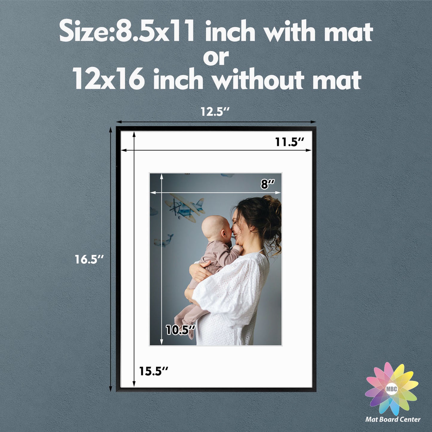 12x16 Aluminum Frame for 8.5x11 Picture (6 Pcs per Box)