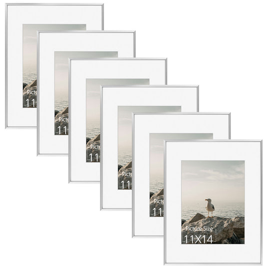 16x20 Aluminum Frame for 11x14 Picture (6 Pcs per Box) Silver