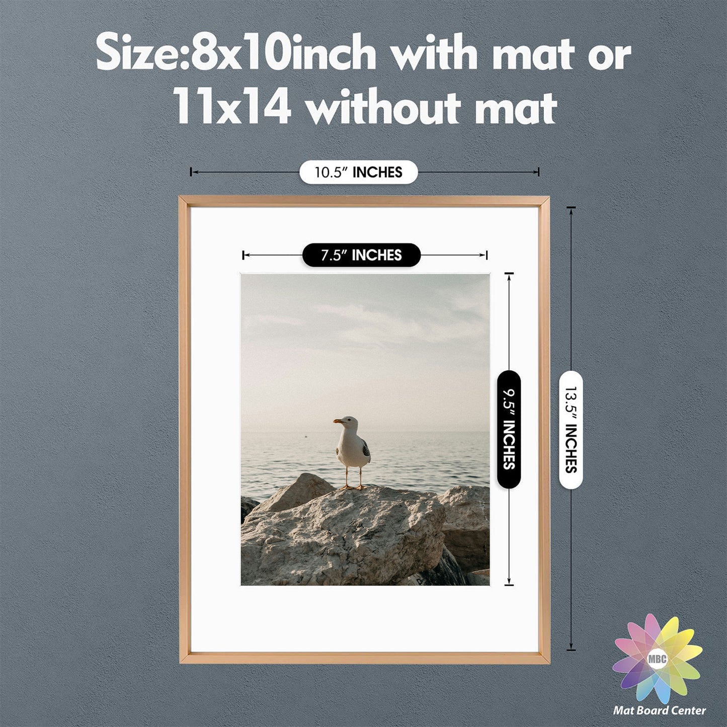 11x14 Aluminum Frame for 8x10 Picture Satin Finish (6 Pcs per Box)