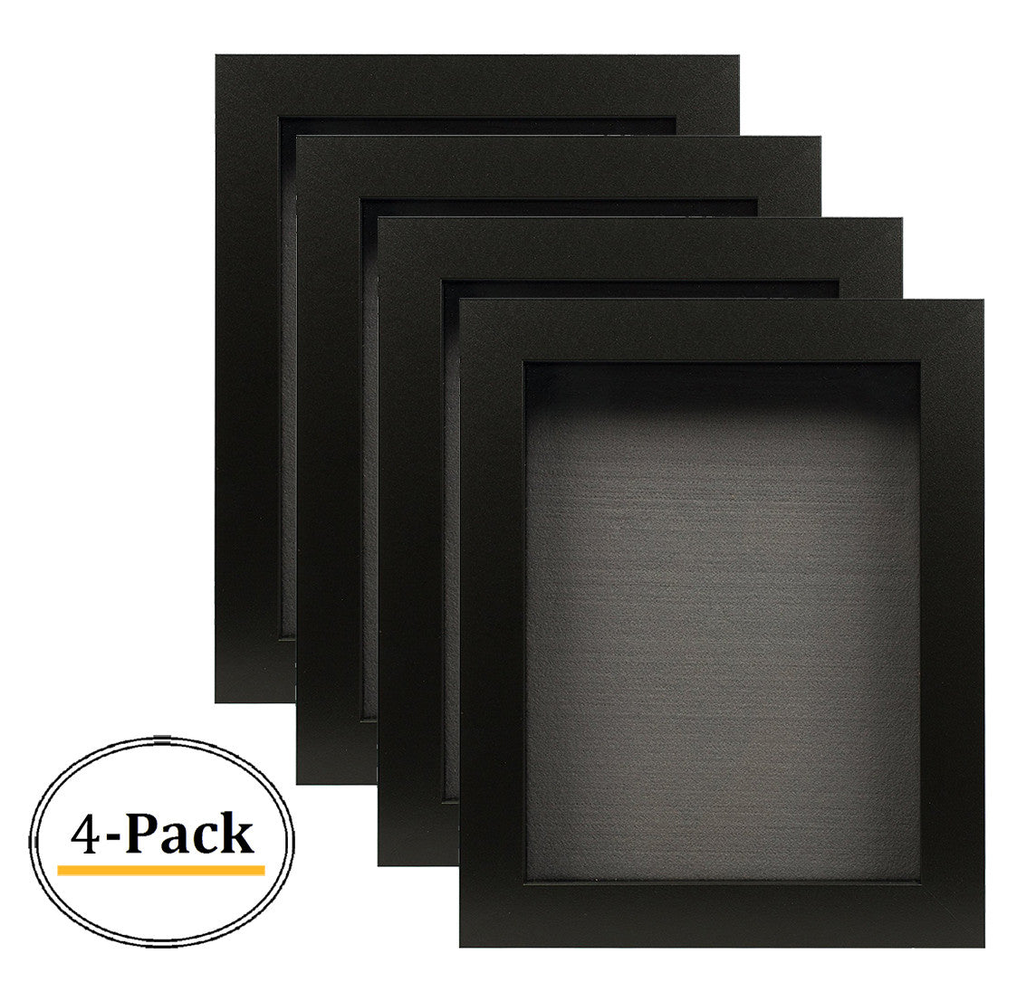 8x10.5 Shadow Box Frame (4 Pcs per Box) Black