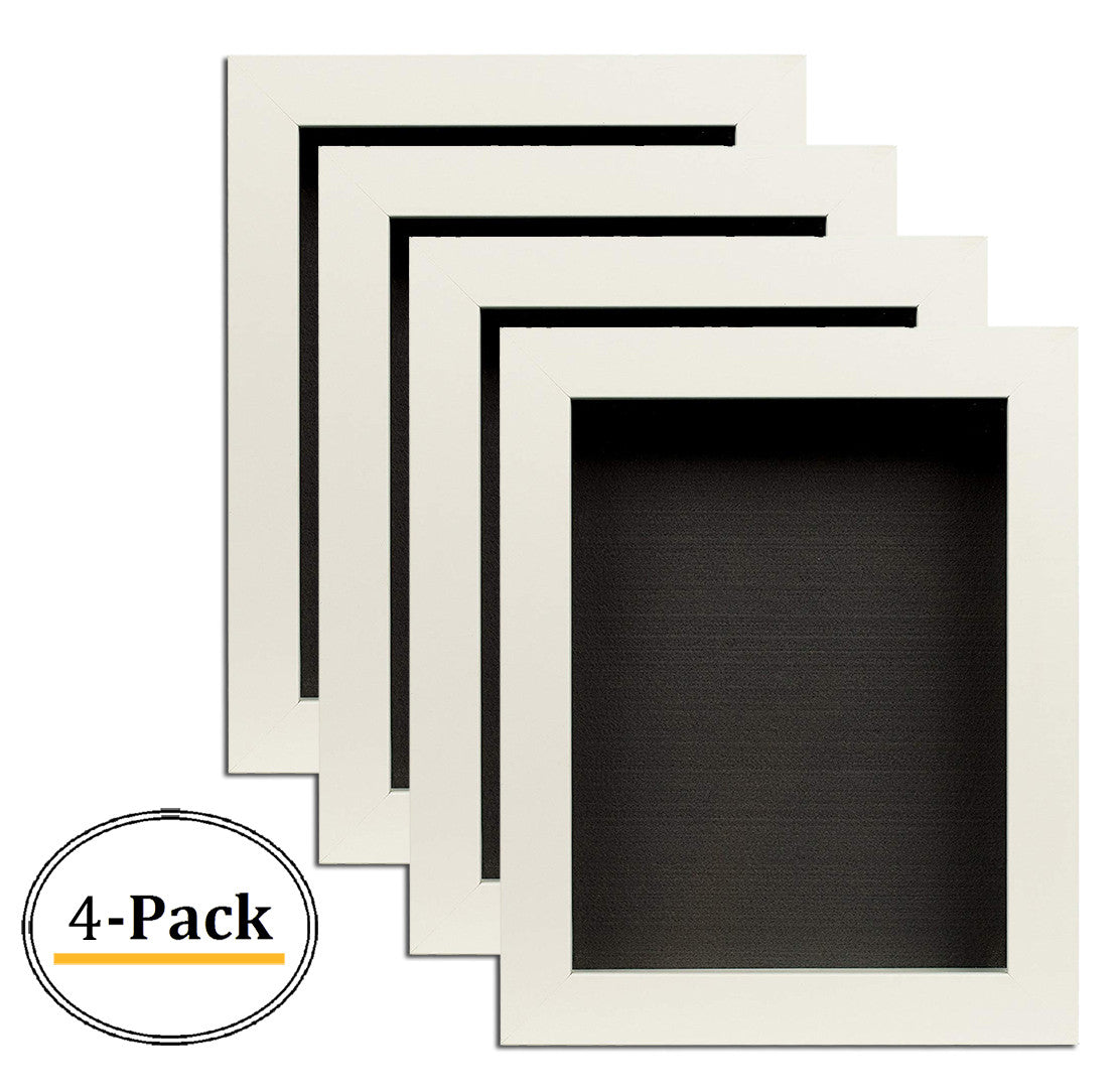 8x10.5 Shadow Box Frame (4 Pcs per Box) White