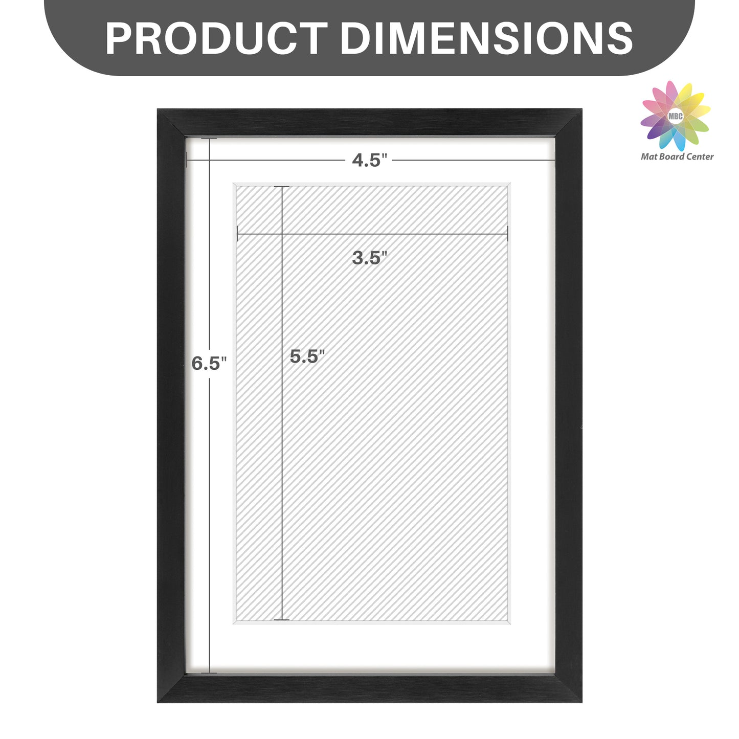 5x7 Metal Frame for 4x6 Photo with White Mat (24 Pcs Per Box)