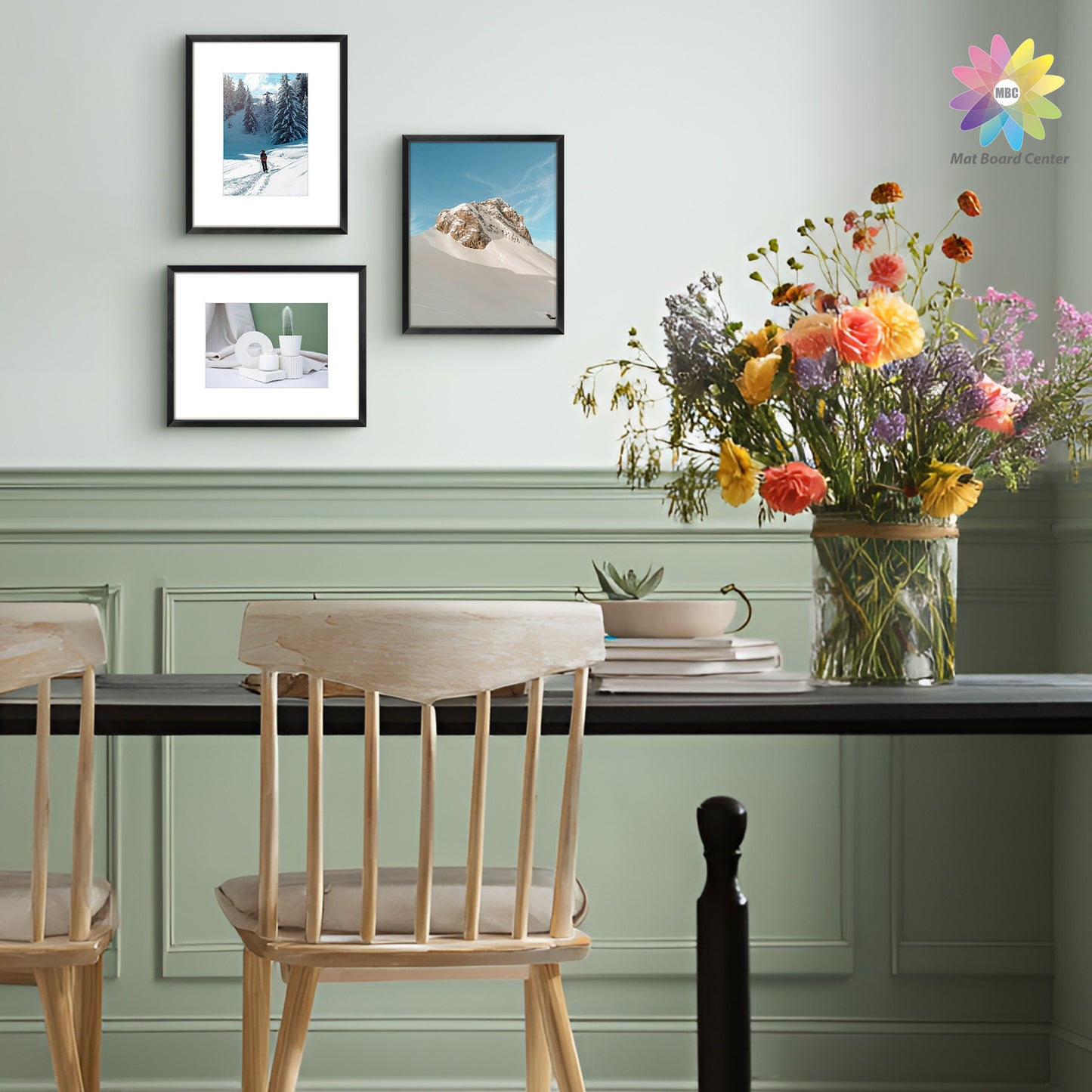 8x10 Metal Frame for 5x7 photo with White Mat (12 Pcs Per Box)