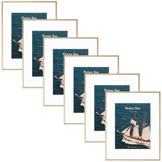 16x20 Aluminum Frame for 11x14 Picture Gold (6 Pcs per Box)