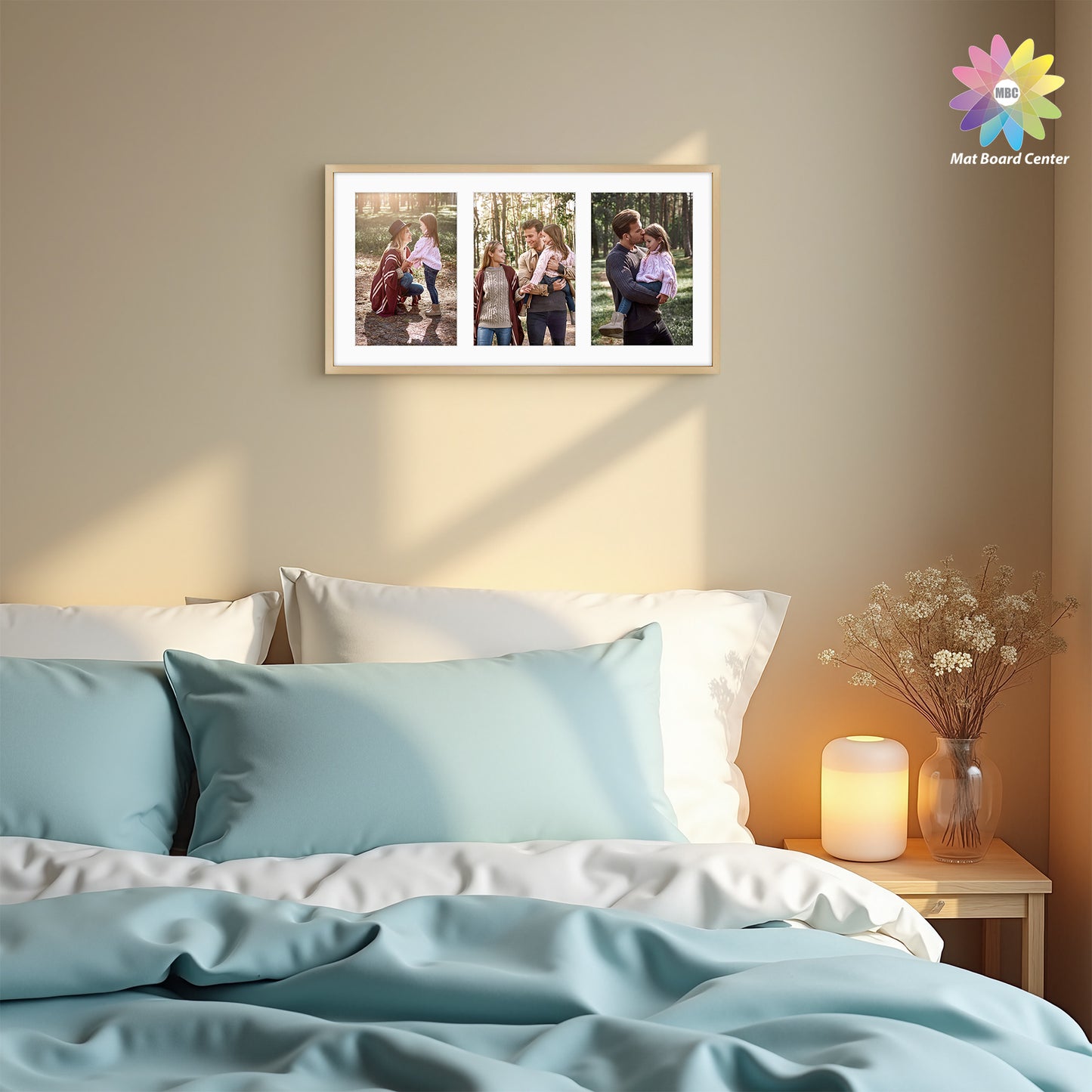 8.5x16.3 Collage Picture Frame for Three 5x7 Photos (6 Pcs Per Box)