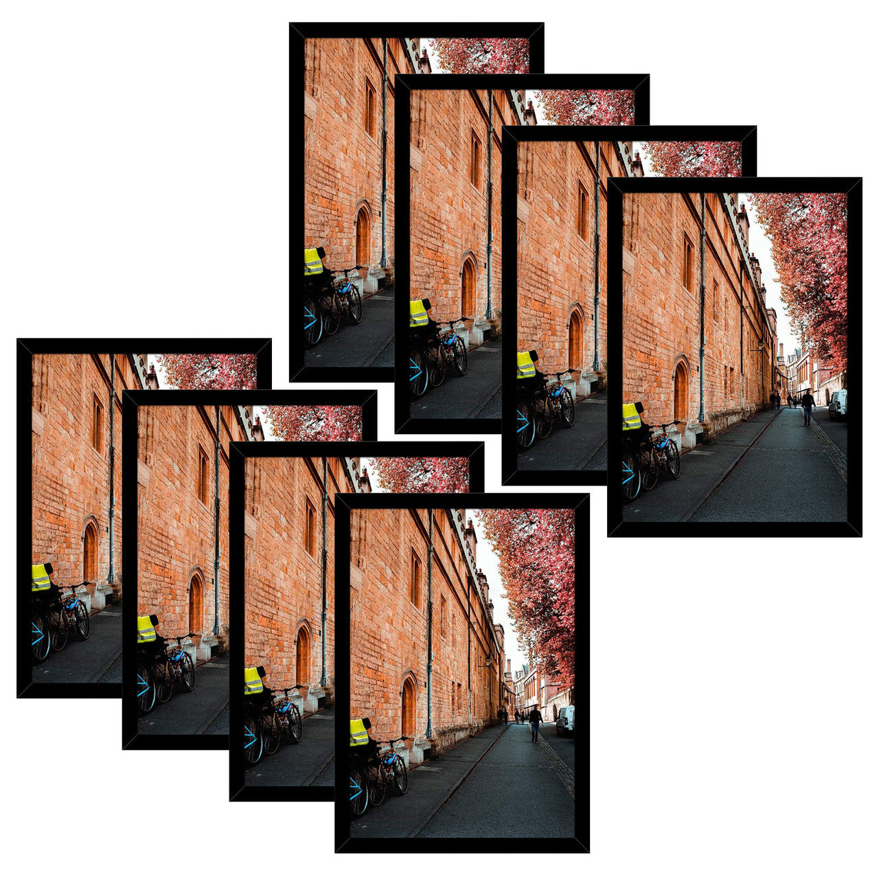 13X19 Poster Frames, Wood Frames Displays 13X19 Photos with Real Glass (8 Pcs per Box) Black