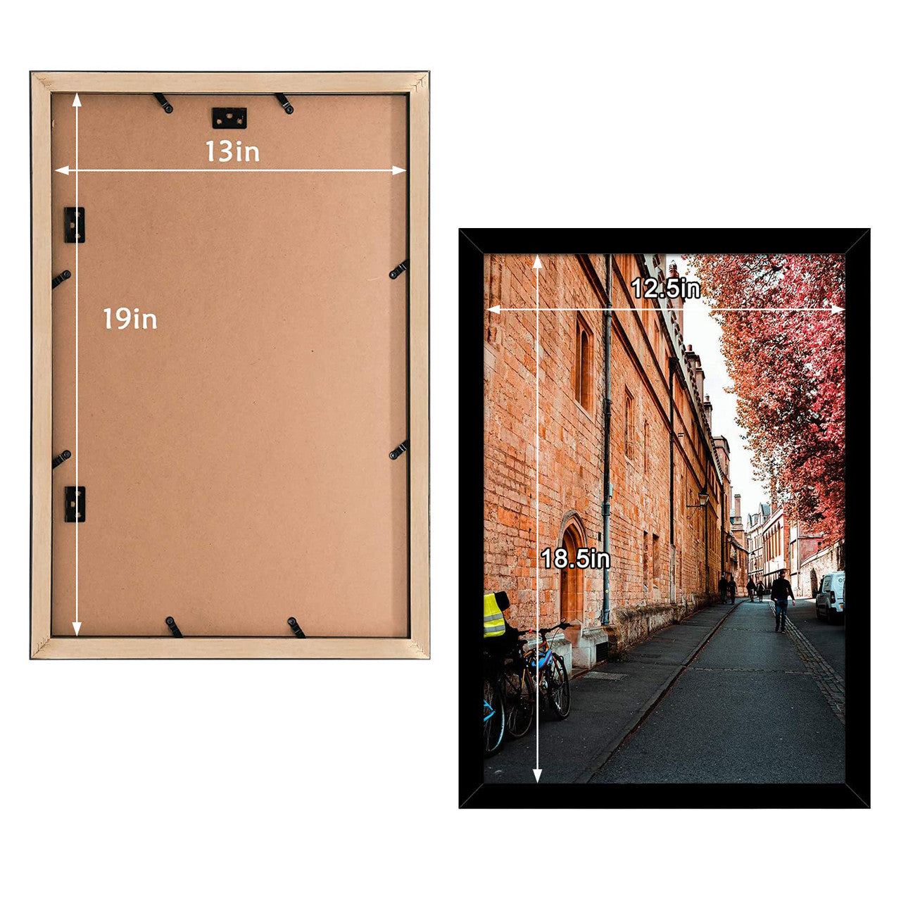 13X19 Poster Frames, Wood Frames Displays 13X19 Photos with Real Glass (8 Pcs per Box)