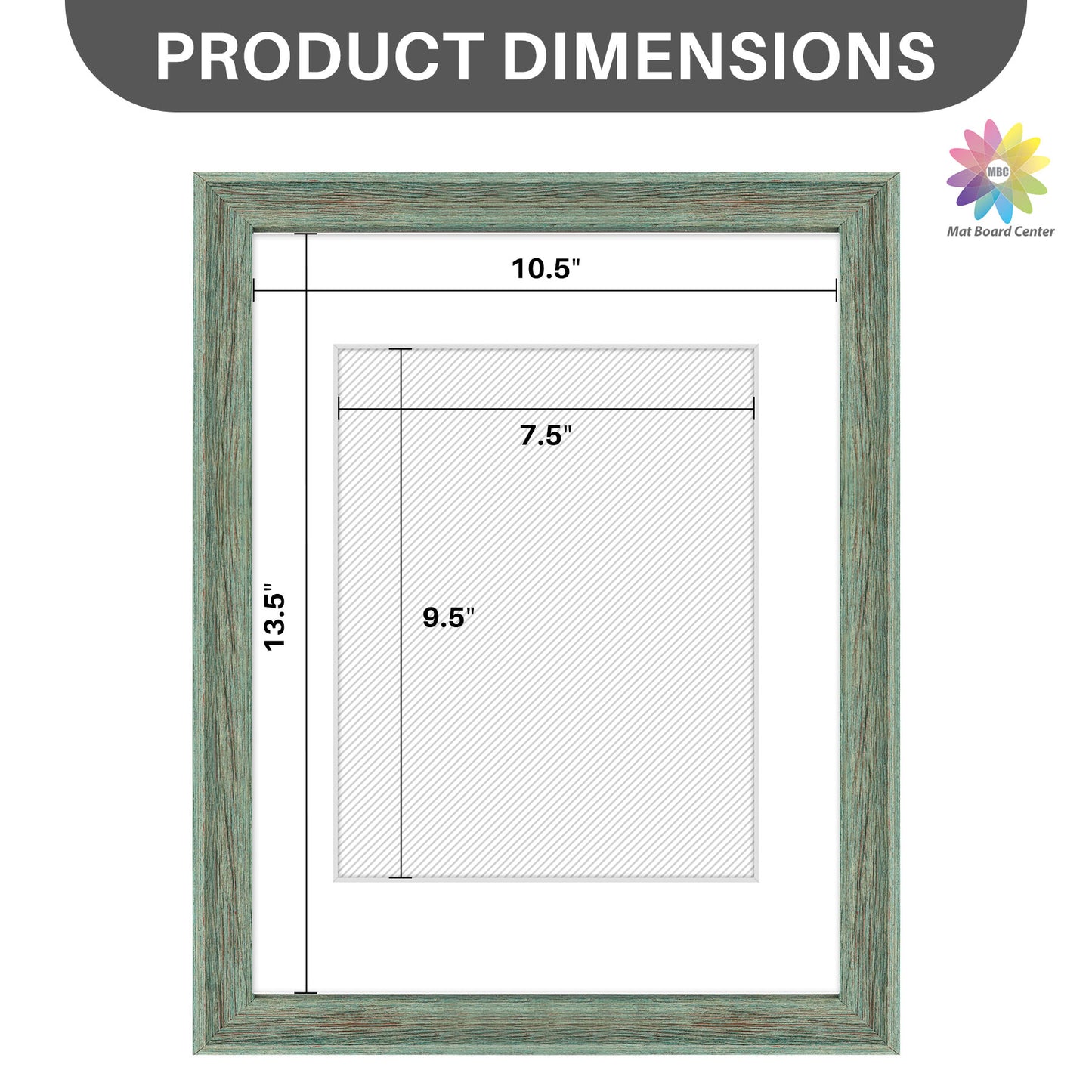 11x14 Picture Frame for 8x10 Photo with White Mat and Plexiglass (6 Pcs Per Box)