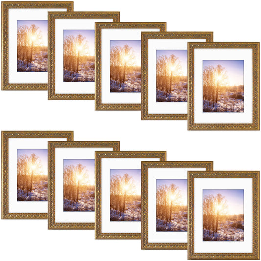11x14 Picture Frame with White Mat for 8x10 Picture  (10 Pcs Per Box)