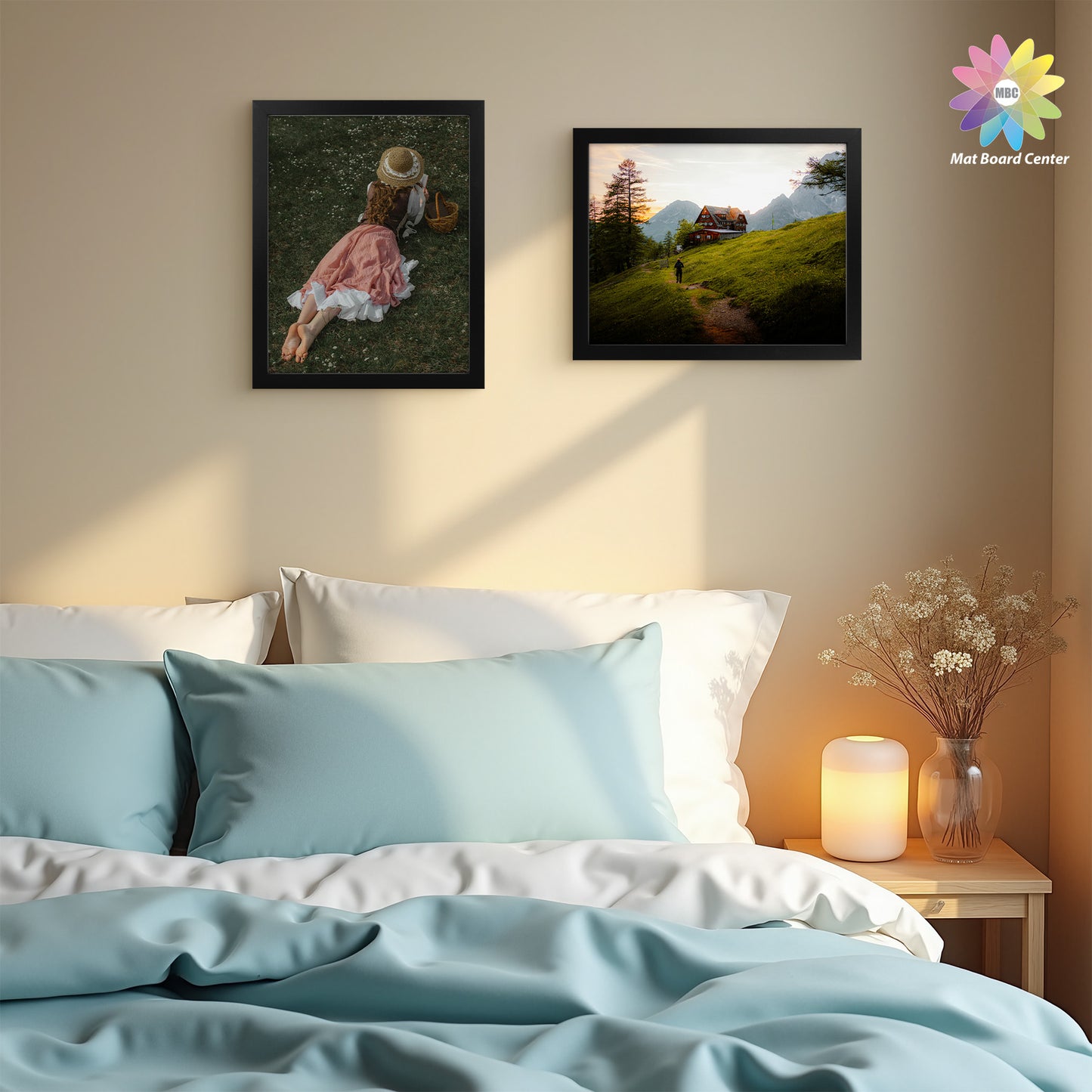 11x14 Picture Frame for 8x10 photo With White Mat Black Color (18 Pcs Per Box)