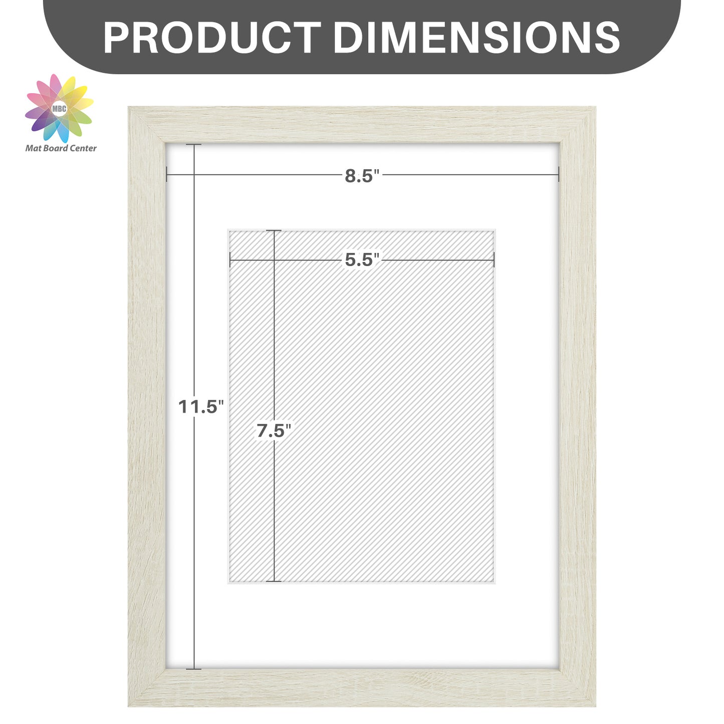 Clearance 9x12 Picture Frames for 6x8 Photo with White Mat and Plexiglass (18 Pcs Per Box)