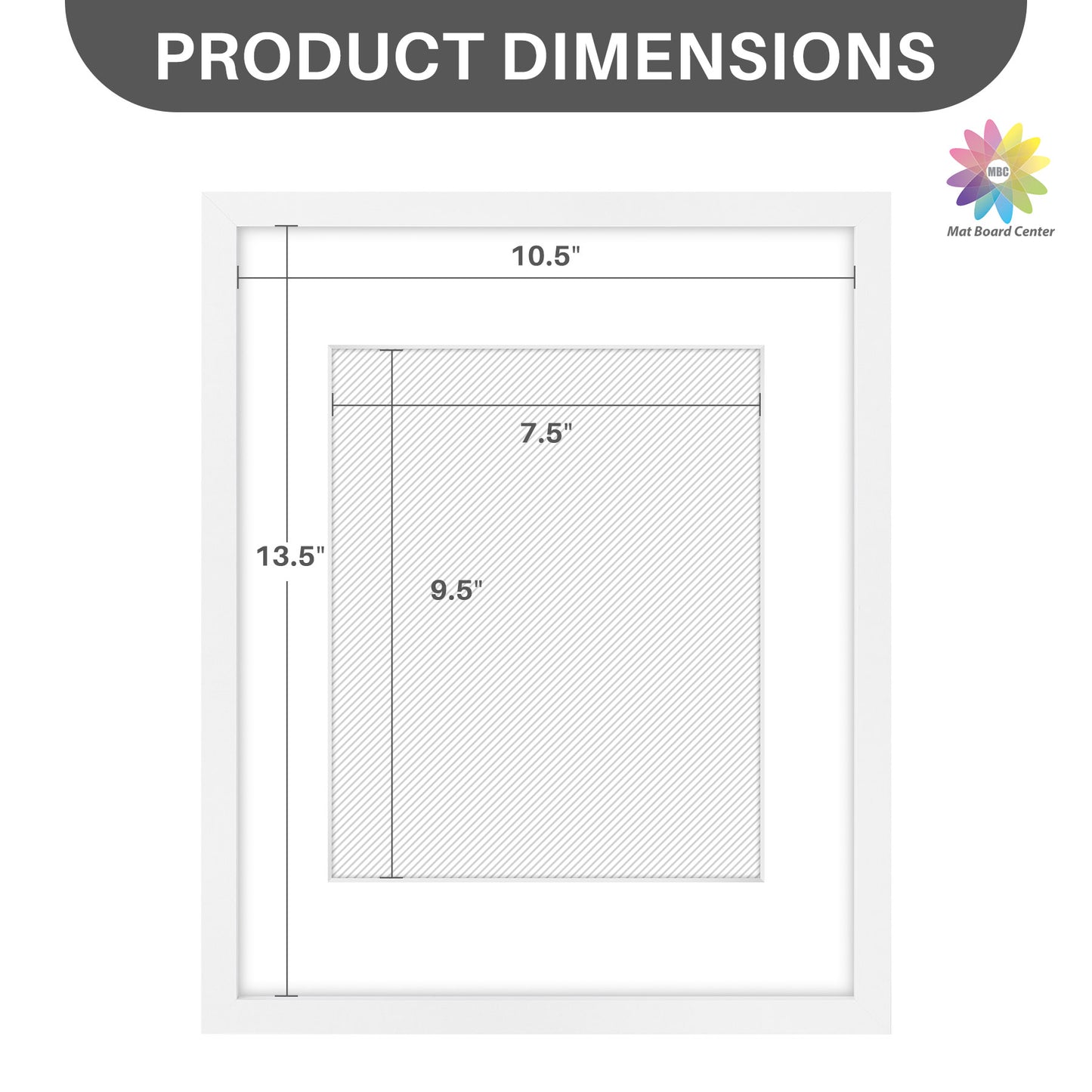 11x14 Picture Frame for 8x10 Photo with White Mat and Plexiglass (16 Pcs per Box)