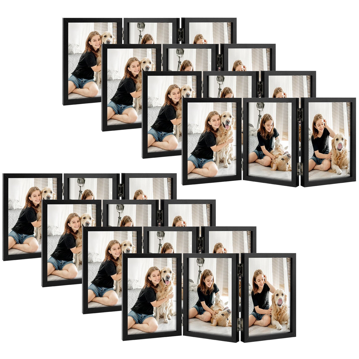 4x6 Double Picture Frame (10 Pcs Per Box)