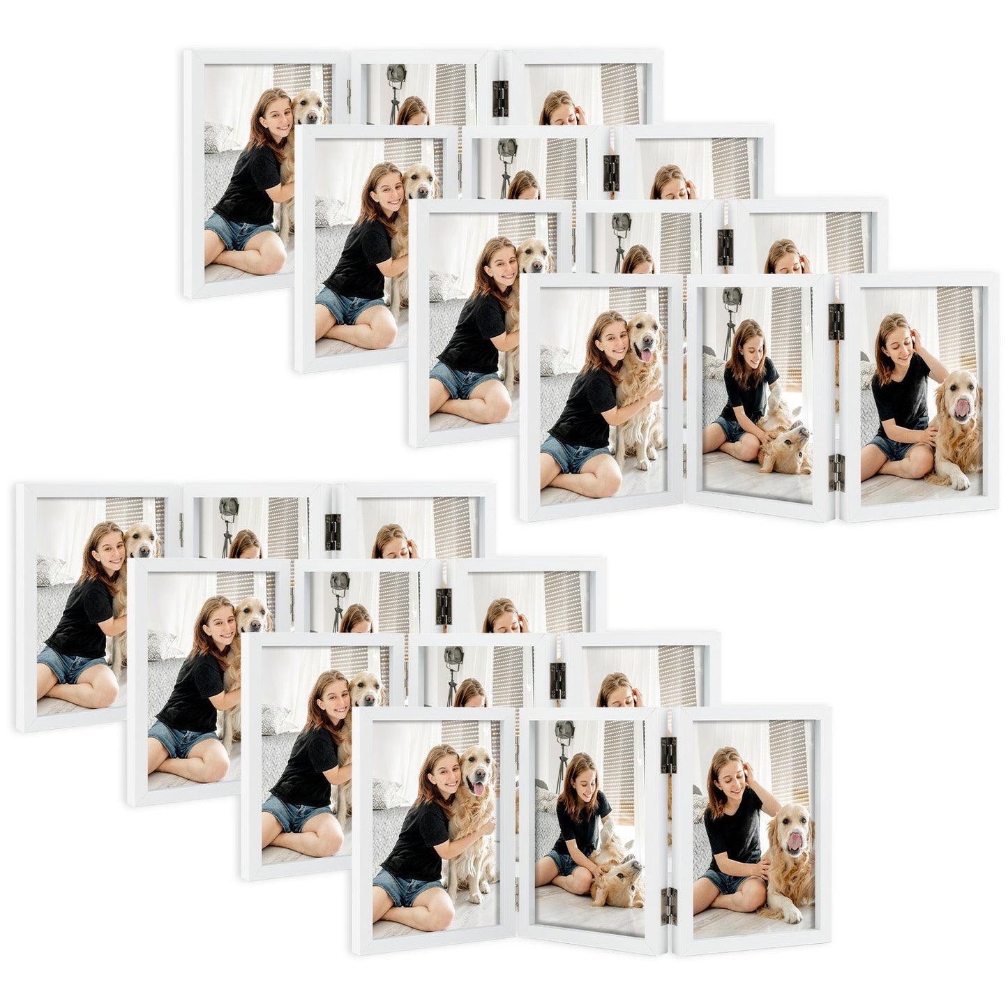 4x6 Double Picture Frame (10 Pcs Per Box)