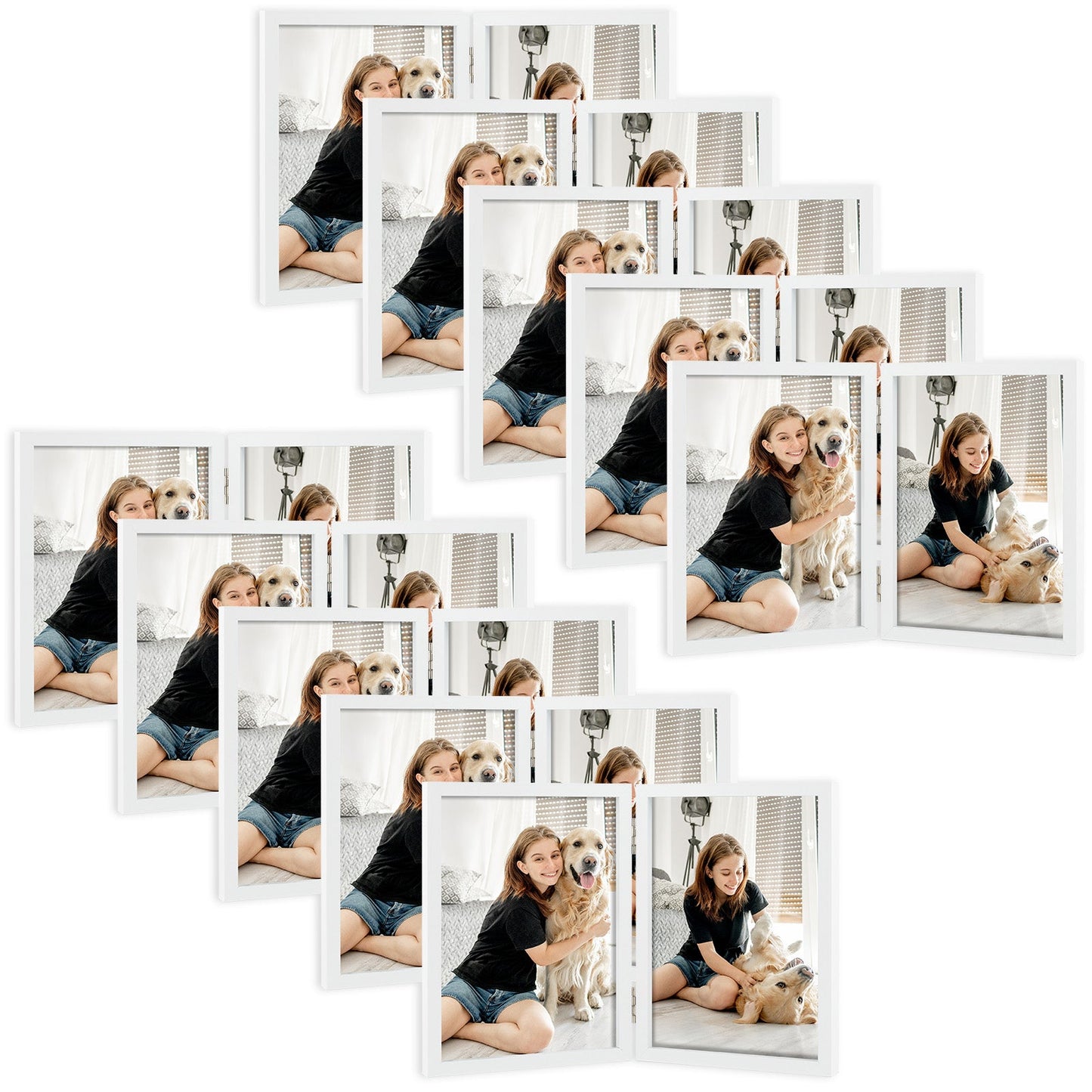 5x7 Three Picture Frame (8 Pcs Per Box)