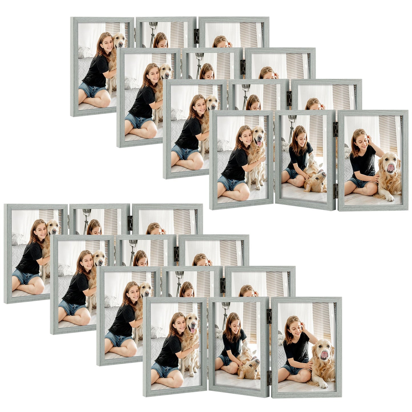 4x6 Double Picture Frame (10 Pcs Per Box)