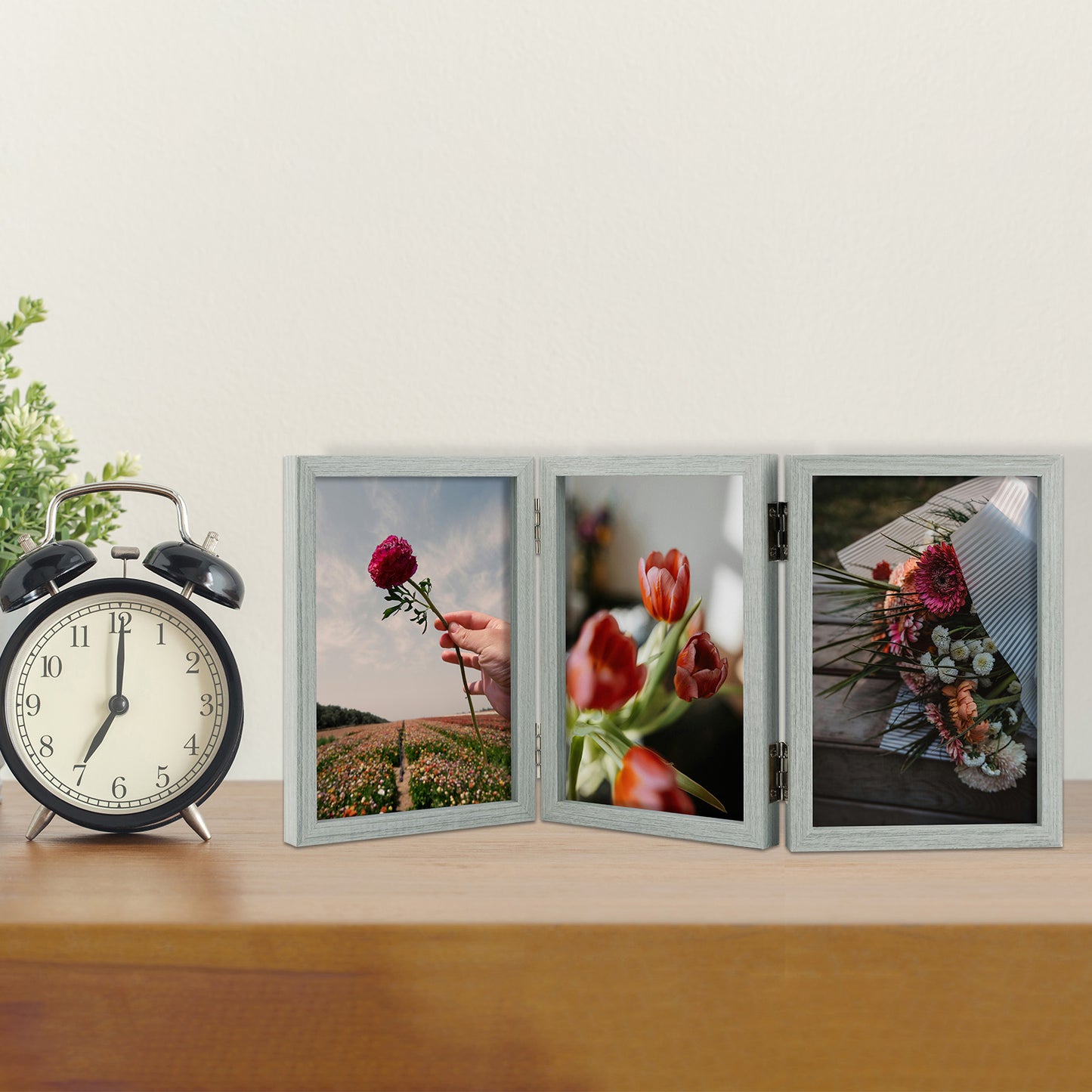 Clearance 4x6 Grey Three Picture Frame (8 Pcs Per Box)