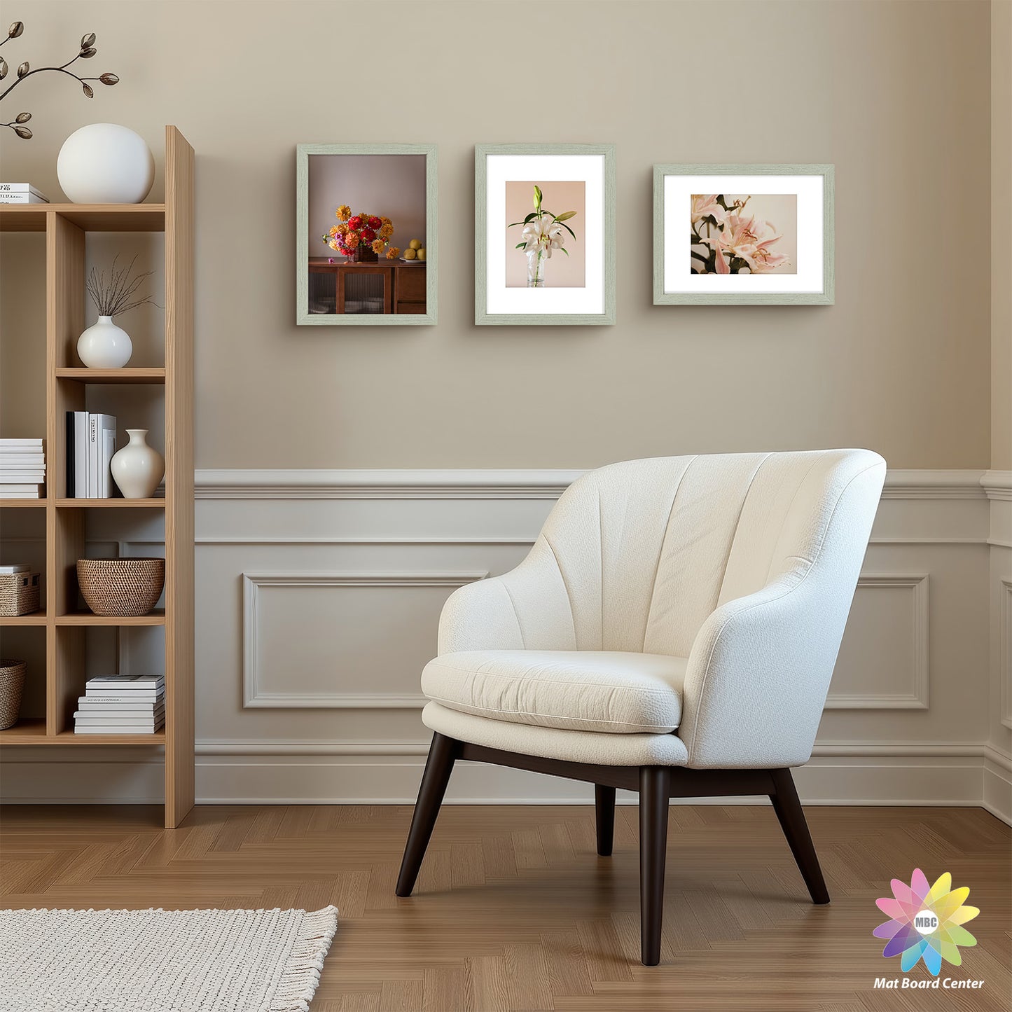 Clearance 9x12 Picture Frames for 6x8 Photo with White Mat and Plexiglass (18 Pcs Per Box)