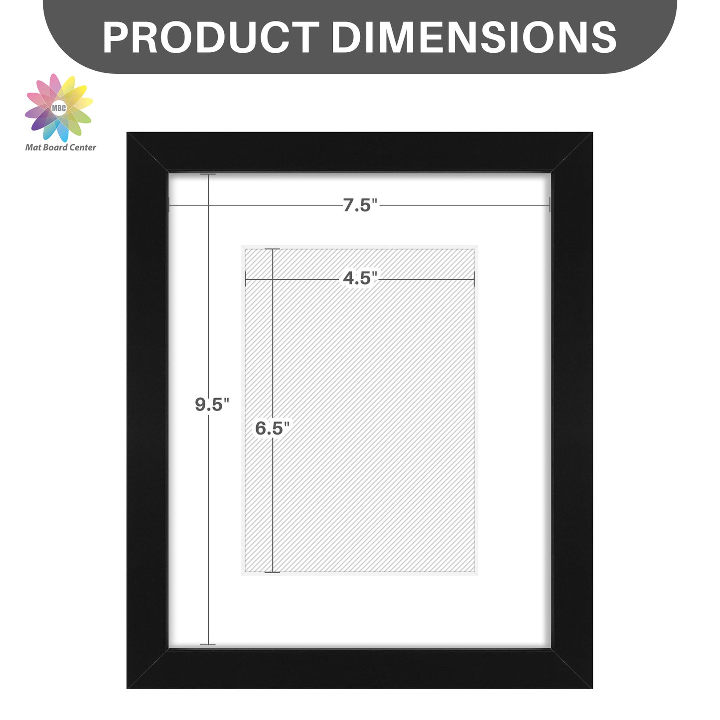 Clearance 8x10 Picture Frames for 5x7 Photo with White Mat and Plexiglass (18 Pcs Per Box)