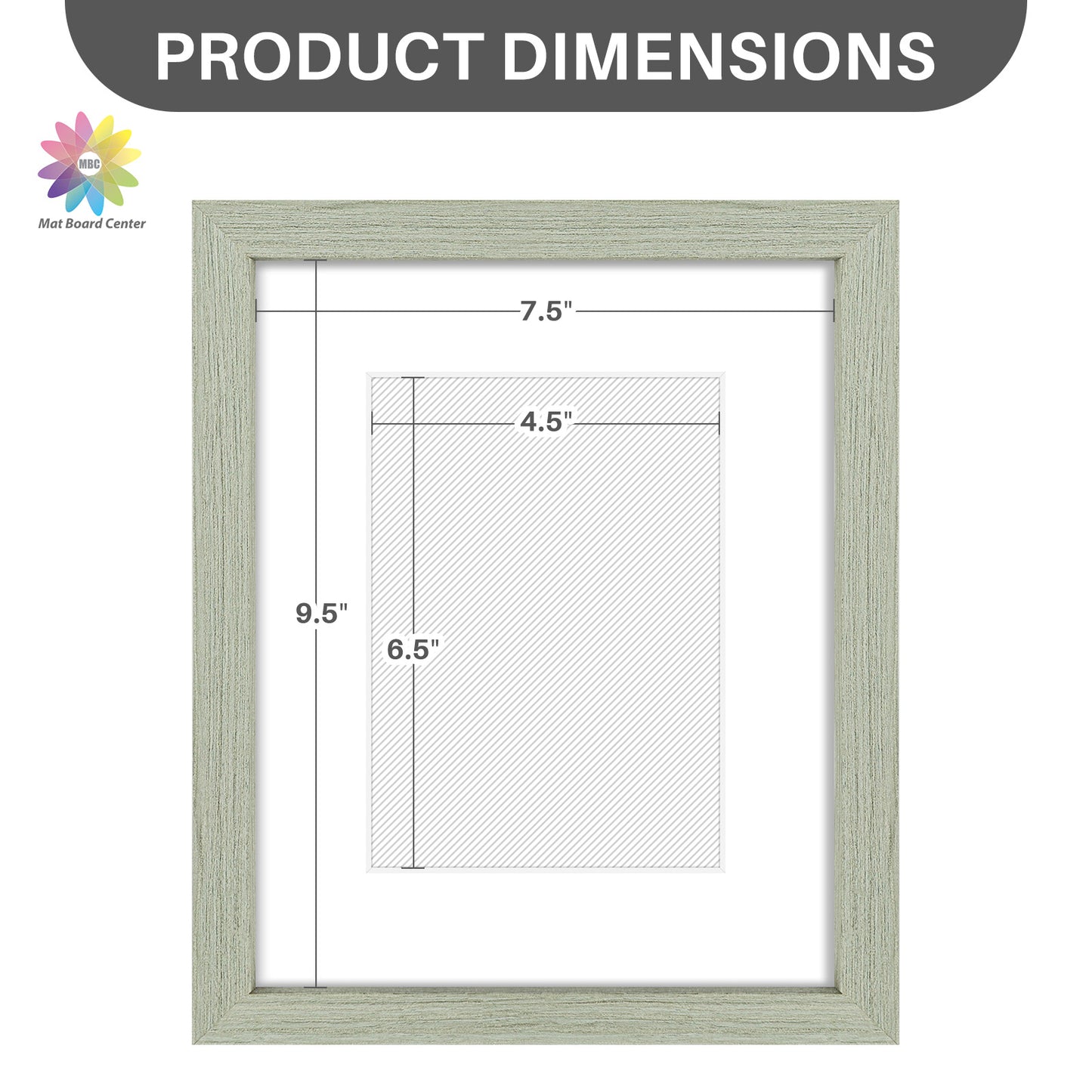Clearance 8x10 Picture Frames for 5x7 Photo with White Mat and Plexiglass (18 Pcs Per Box)