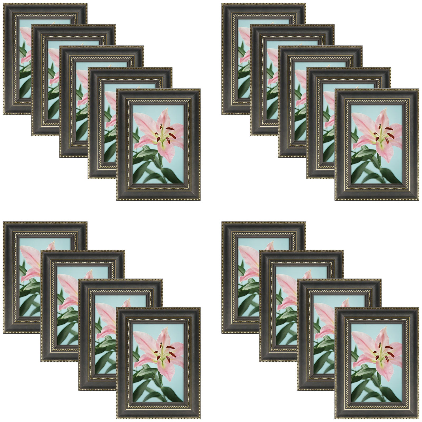 Clearance 4x6 Picture Frame with Plexiglass (18 Pcs Per Box) Black