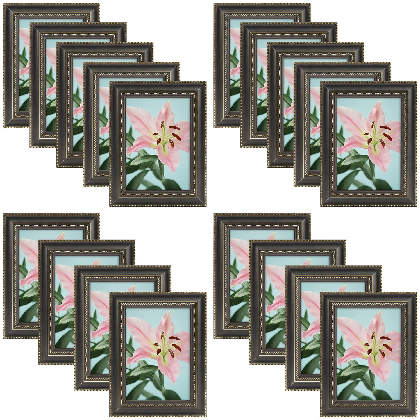 Clearance 5x7 Picture Frame with Plexiglass (18 Pcs Per Box) Black