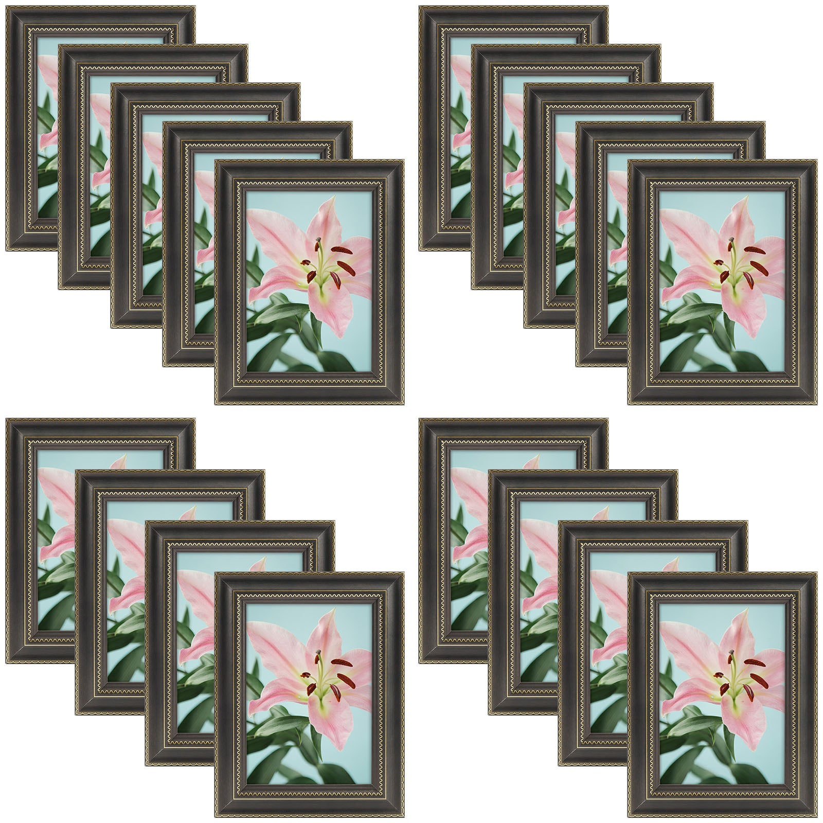 Clearance 5x7 Picture Frame with Plexiglass (18 Pcs Per Box) Black