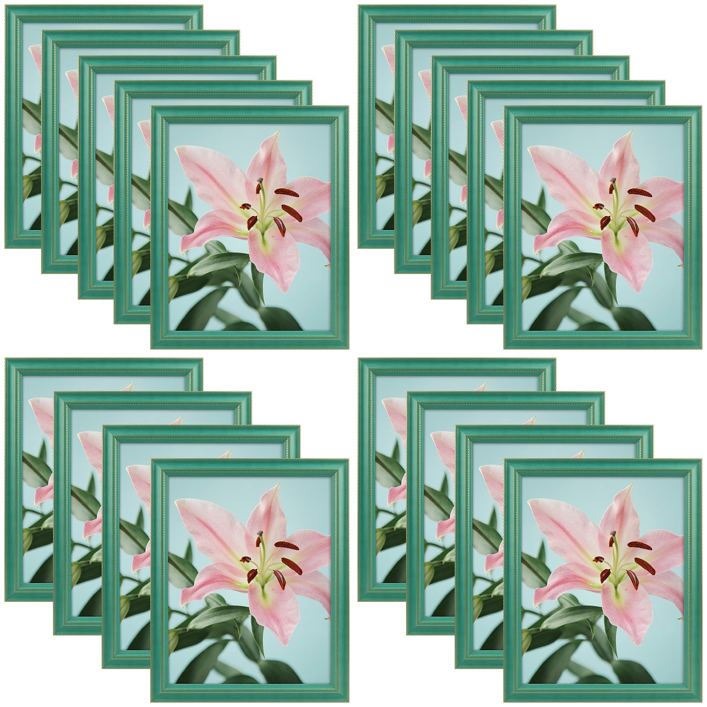 Clearance 11x14 Picture Frame with Plexiglass (18 Pcs Per Box) Green