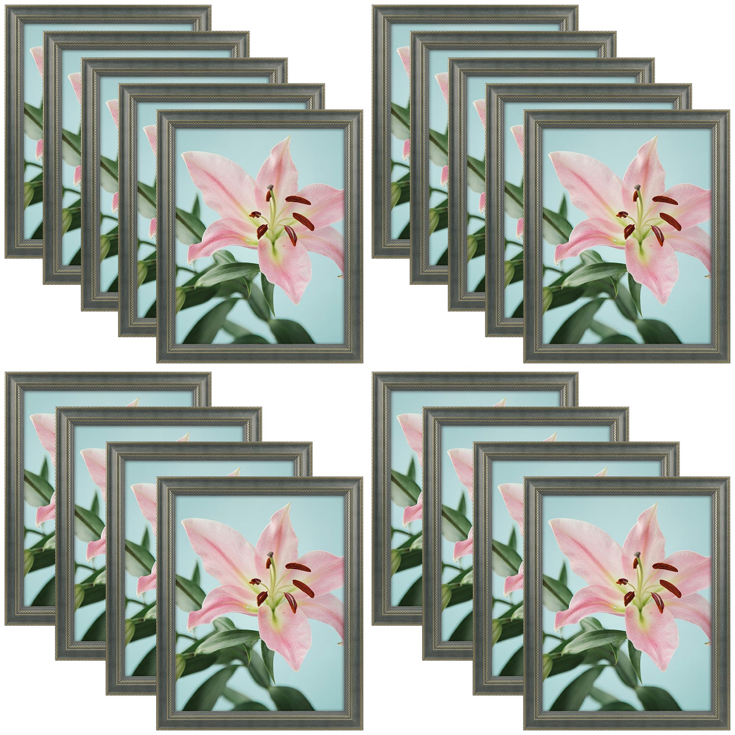 Clearance 11x14 Picture Frame with Plexiglass (18 Pcs Per Box) Grey